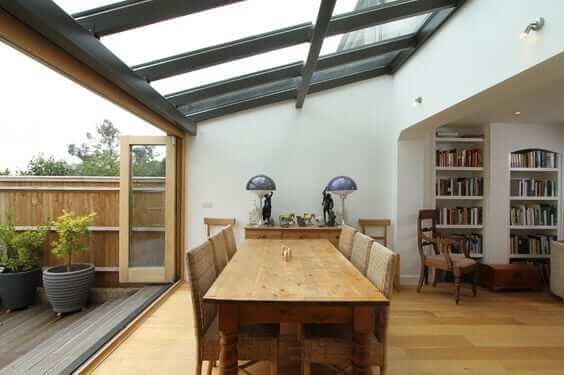 Slanted Conservatory Roof