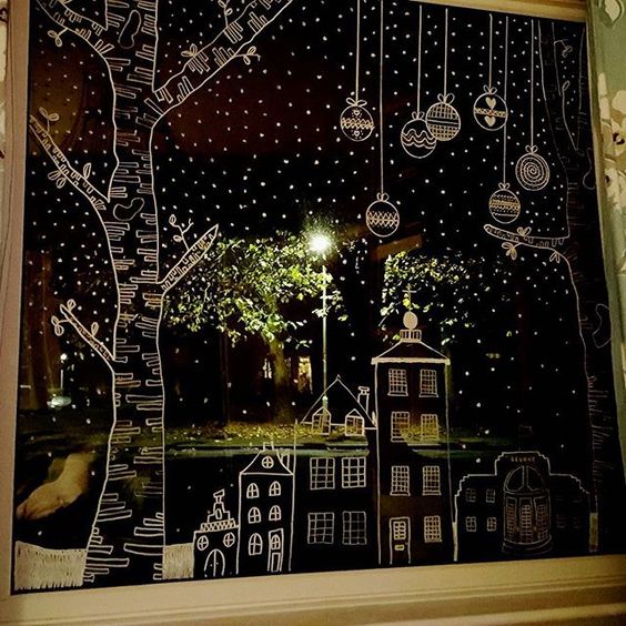 Christmas Window Painting